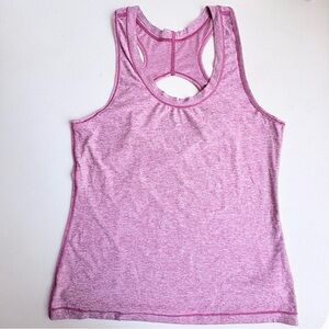Athleta Tank Top Large Purple Heather Racerback Athletic Workout Yoga Gym Active